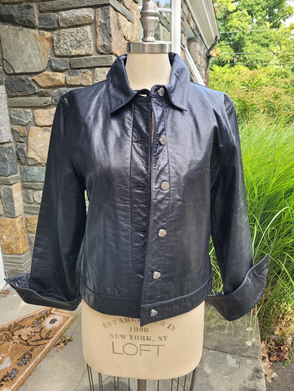 Banana Republic Y2K Vintage Leather Jacket